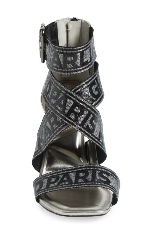 Shop Karl Lagerfeld Paris Careliz Ii Strappy Sandal In Pewter