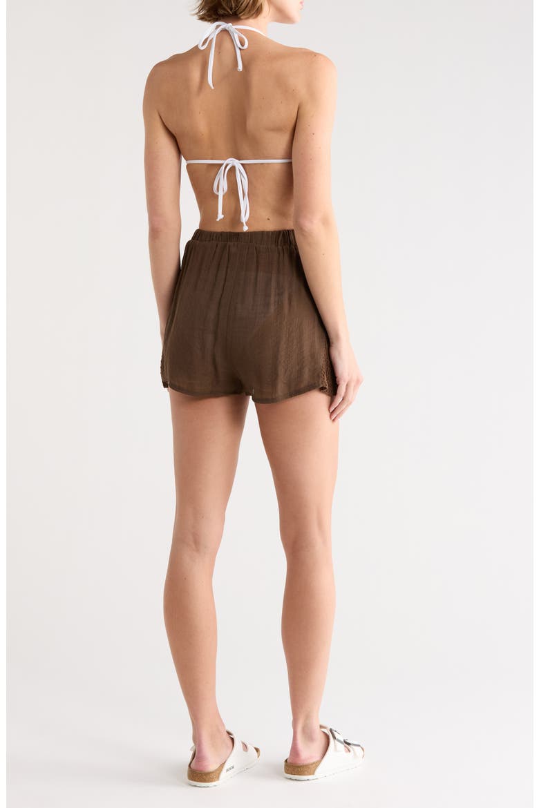 Cover-Up Shorts, Alternate, color, CHOCOLATE