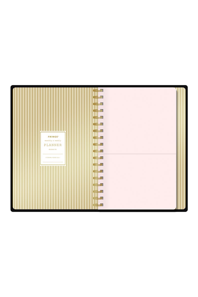 Black Confetti 2017 Planner, Alternate, color, BLACK