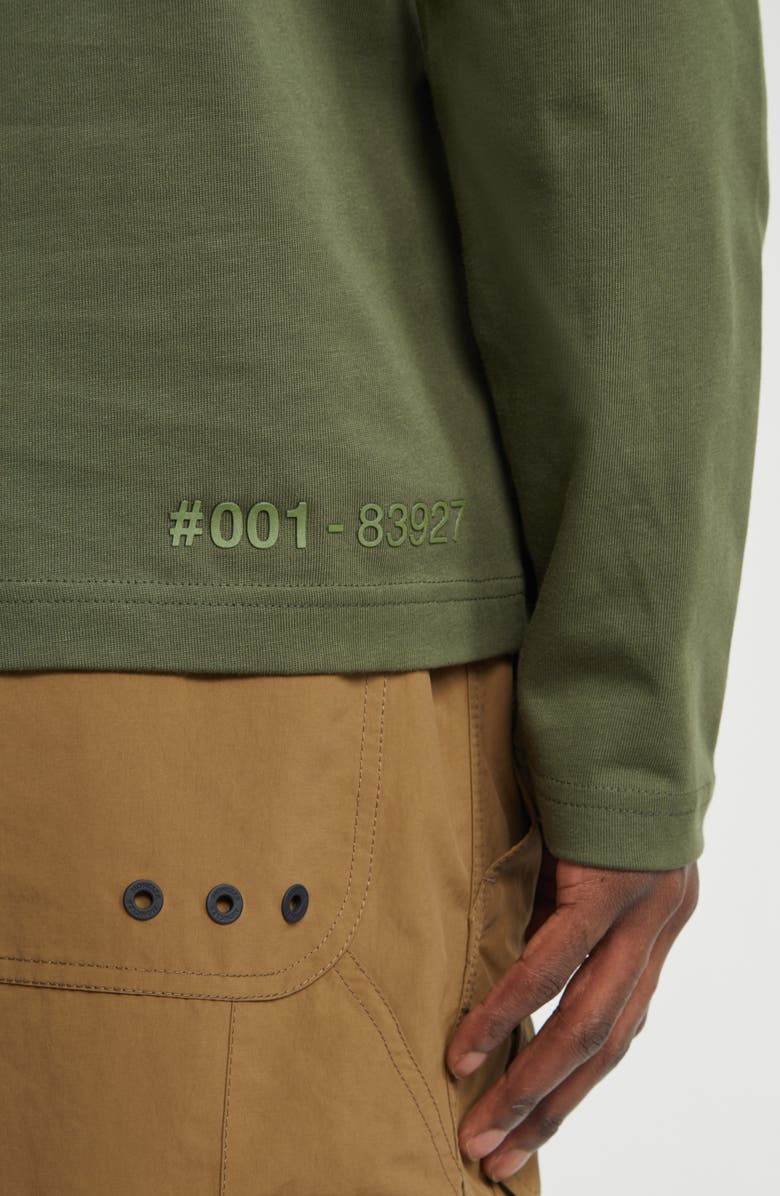 Moncler Embroidered Logo T-Shirt, Alternate, color, Amber Toned Olive