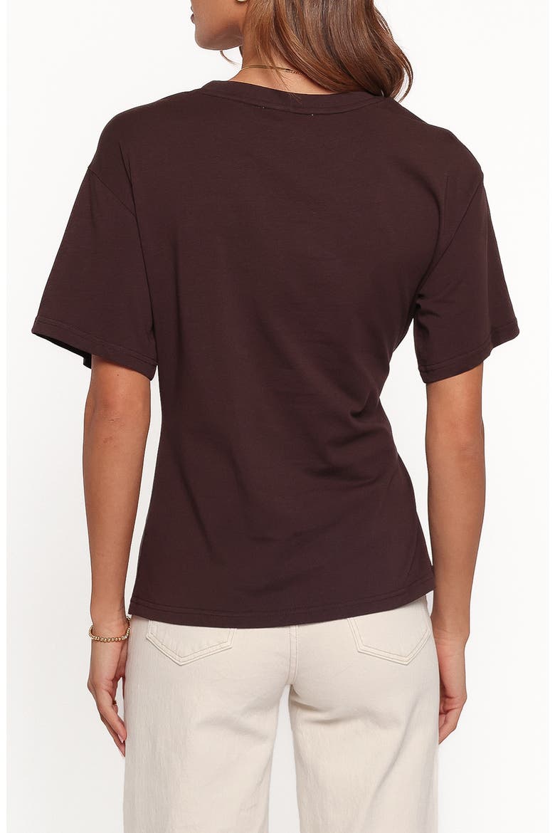 Devina Knot T-Shirt, Alternate, color, BROWN
