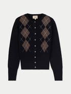 Gobi Cashmere Cashmere Argyle Cardigan
