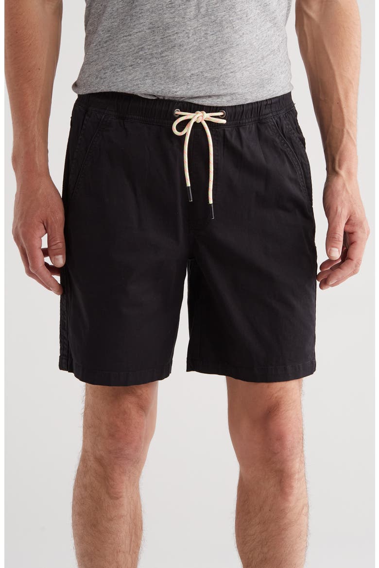 Sun-Sational Stretch Pull-On Shorts, Main, color, BLACK