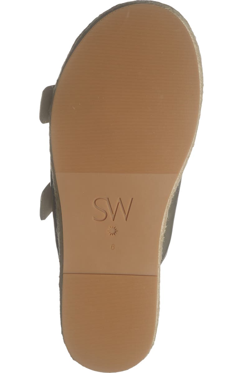 Stuart Weitzman Crystal Espadrille Slide Sandal, Alternate, color, Platino