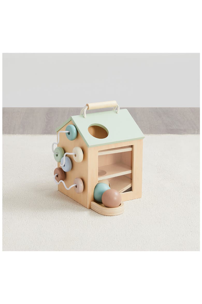 Kids' Tiny Activity House, Alternate, color, NATURAL WOOD