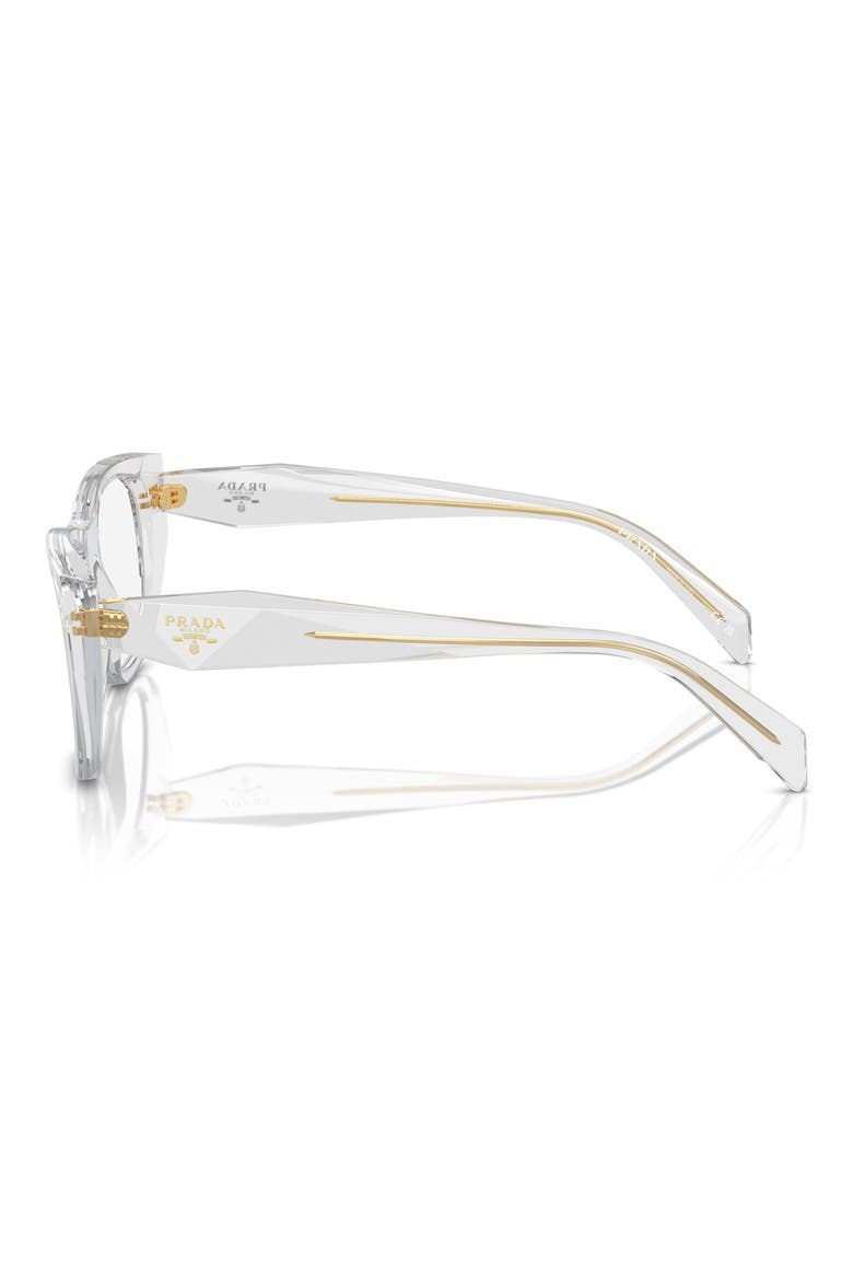 52mm Cat Eye Optical Glasses, Alternate, color, TRANSPARENT GREY