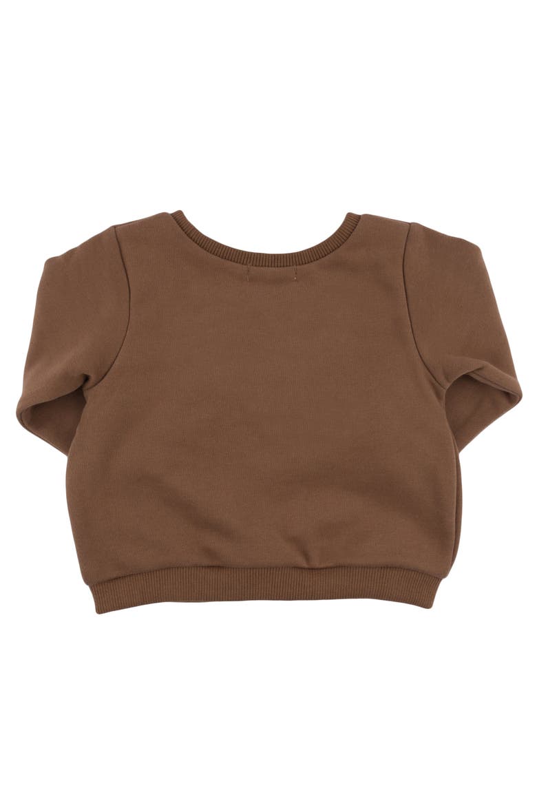 Wide Rib Fuzzy Sweater Knit Brooklyn Boxy- Infant, Alternate, color, Chocolate