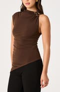 ASTR the Label Mindy Ring Detail Ruched Tank