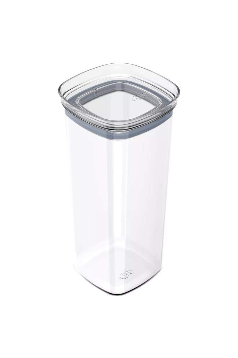 Clear Airtight Stackable Food Storage Container with Leak Proof Lid, Main, color, Clear