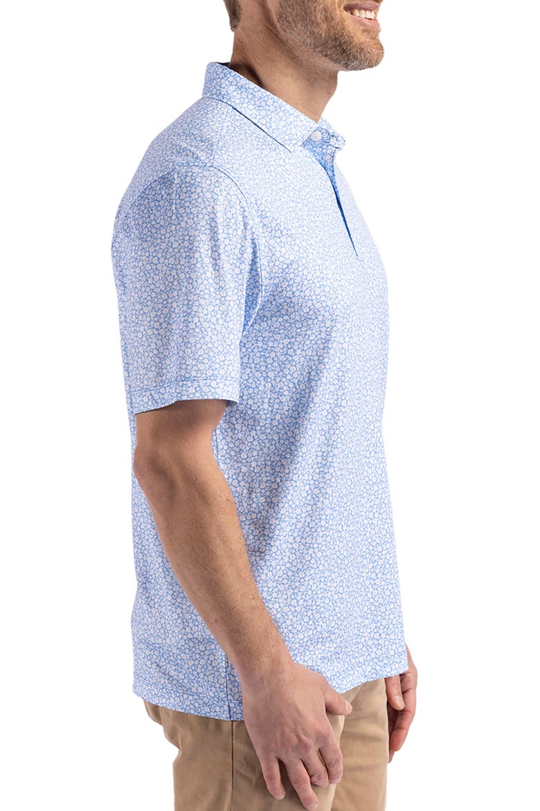 Pike Flora Print Polo, Alternate, color, ATLAS