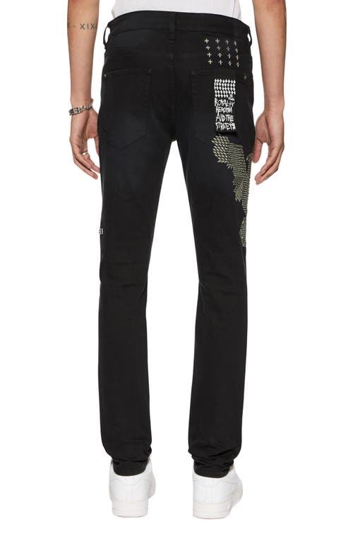 Shop Ksubi Van Winkle Replica Studded Eagle Skinny Jeans In Black