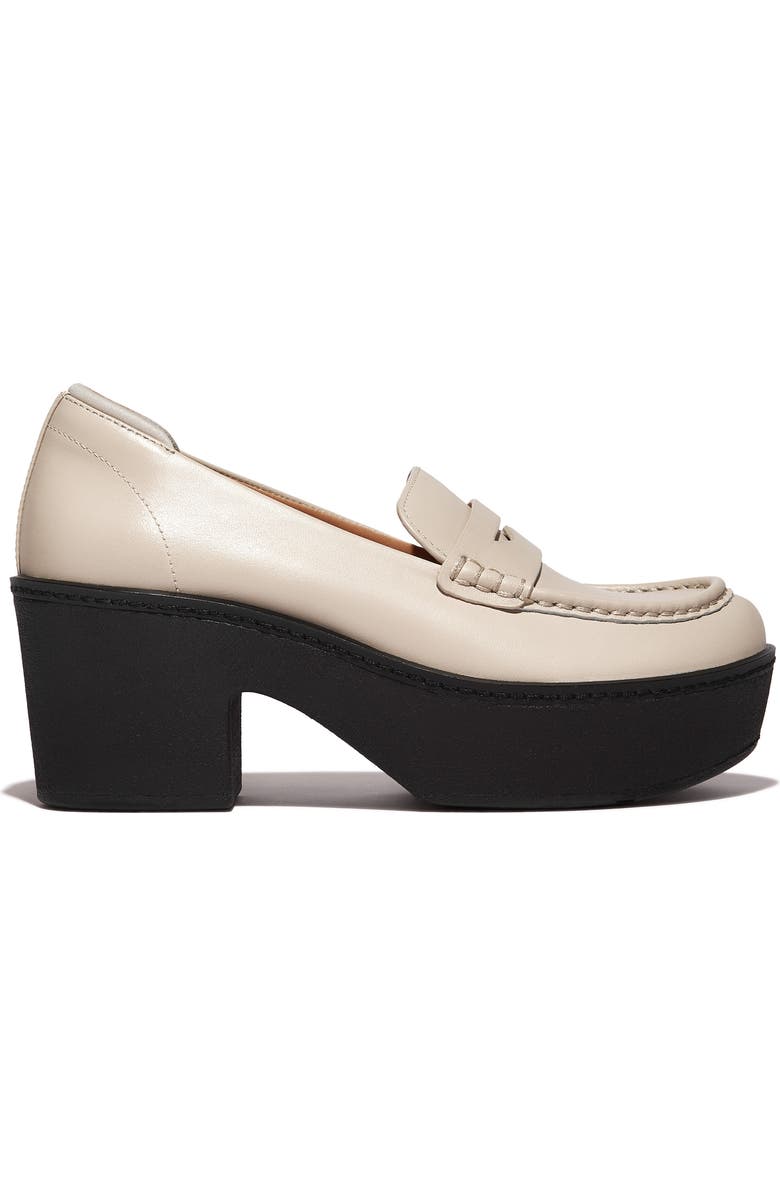 FitFlop Pilar Platform Loafer, Alternate, color, Stone Beige
