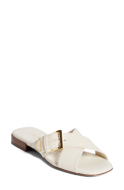Square Toe Flat Sandal (Women)