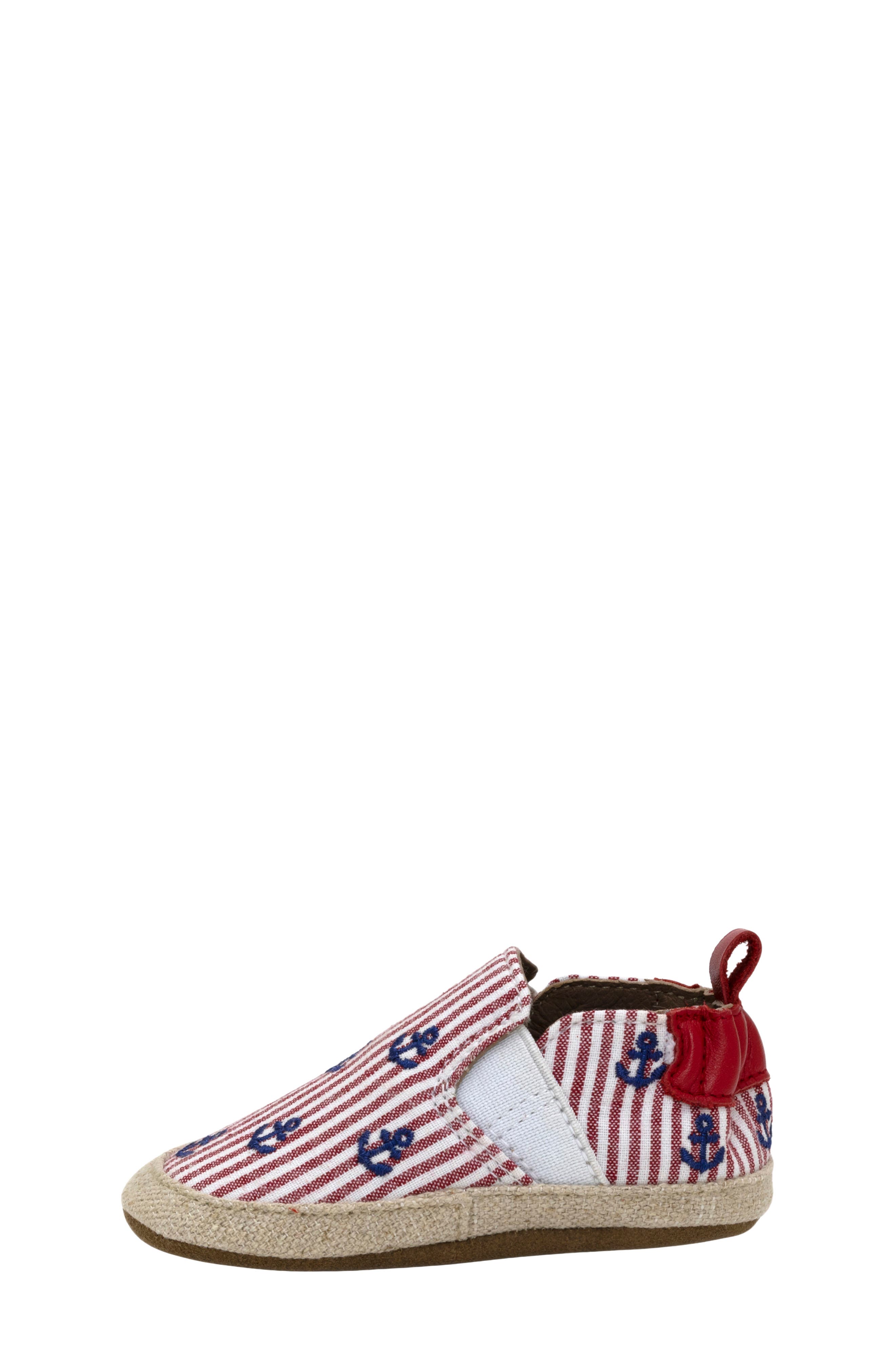Robeez<sup>®</sup> Cove Crib Shoe, Alternate, color, Red