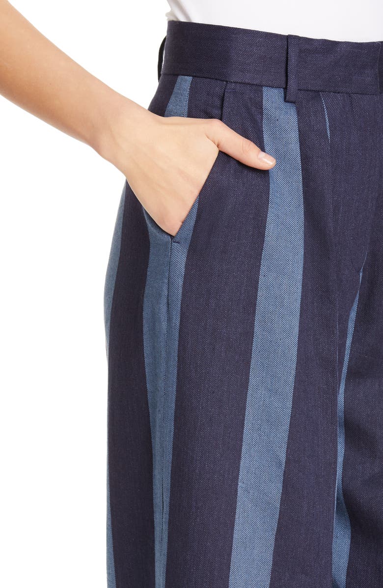 Tommy x Zendaya Stripe Denim Pants, Alternate, color,