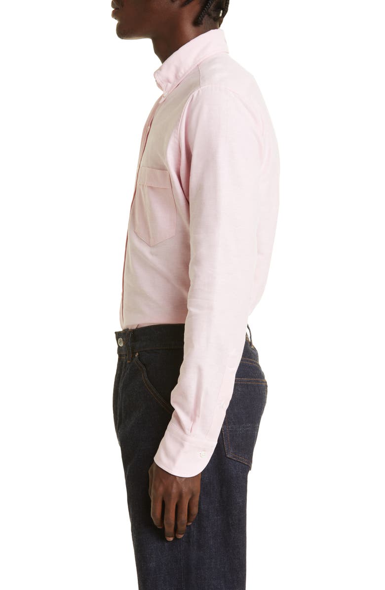 Drake's Oxford Cotton Button-Down Shirt, Alternate, color, Pink 990