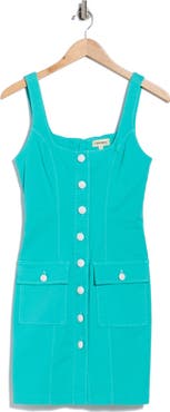 L'AGENCE Midy Button Front Tank Dress