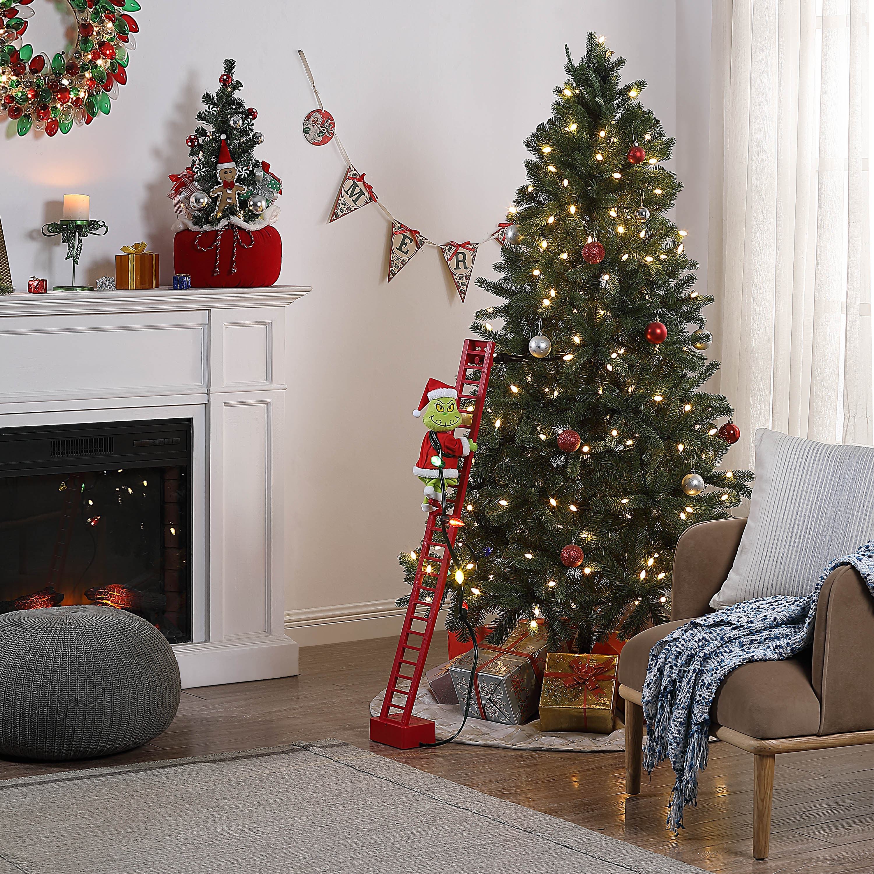 Mr. Christmas 43 in. Animated Ladder Climbing Grinch | Nordstrom