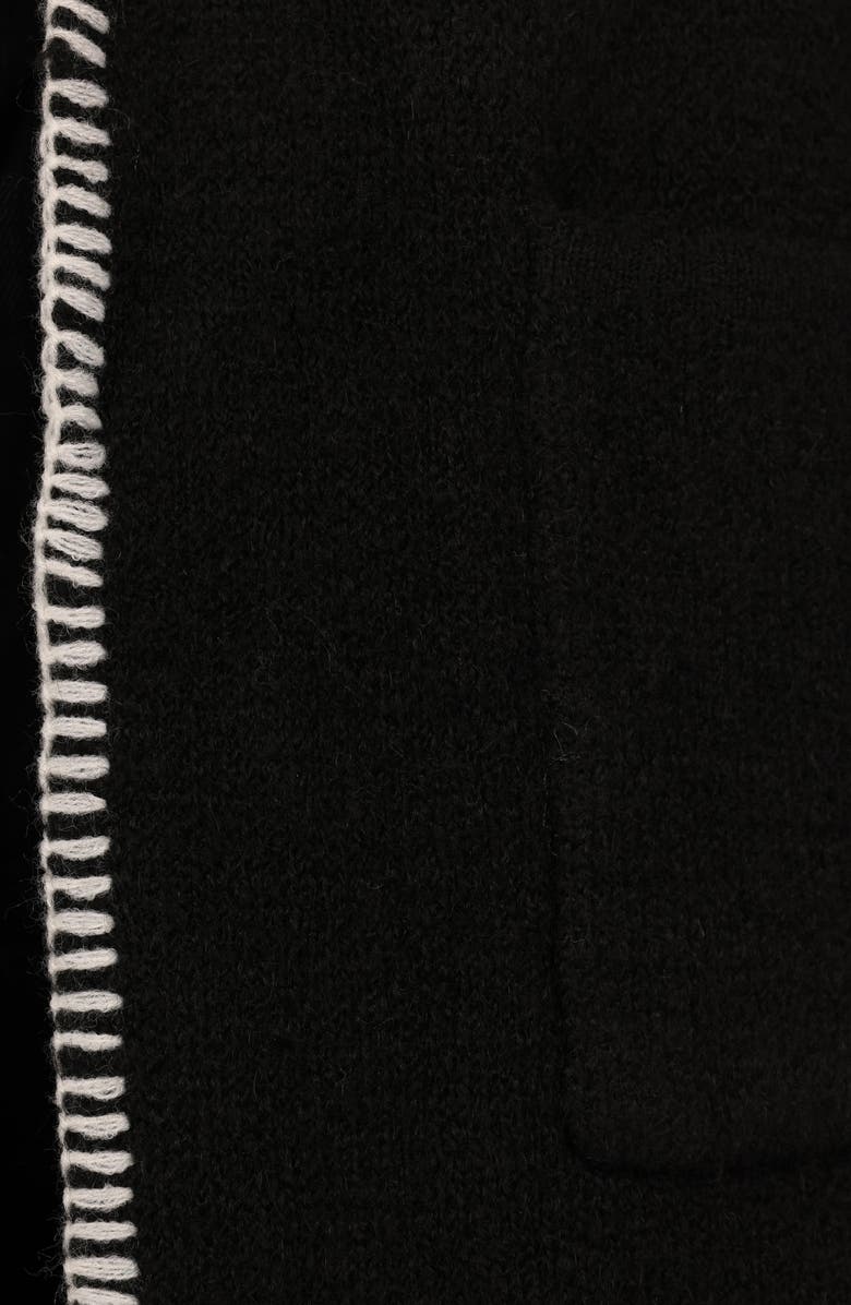 Petal & Pup Oaklynn Whipstitched Sweater Coat, Alternate, color, Black