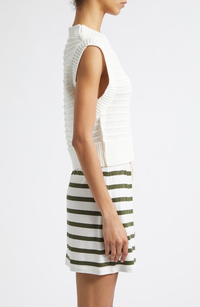 Derek Lam 10 Crosby Bryce Sweater Vest, Alternate, color, Marshmallow