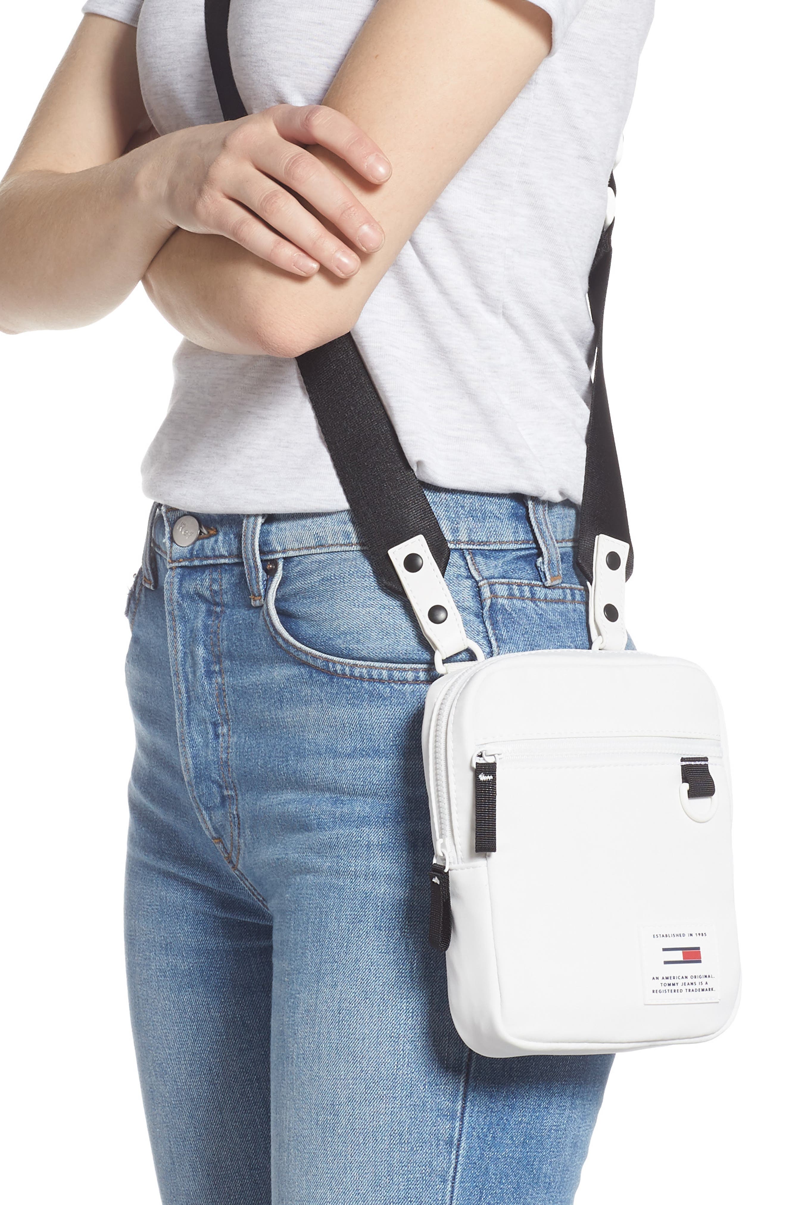 Urban Tech Reporter Crossbody Bag, Alternate, color, CLASSIC WHITE
