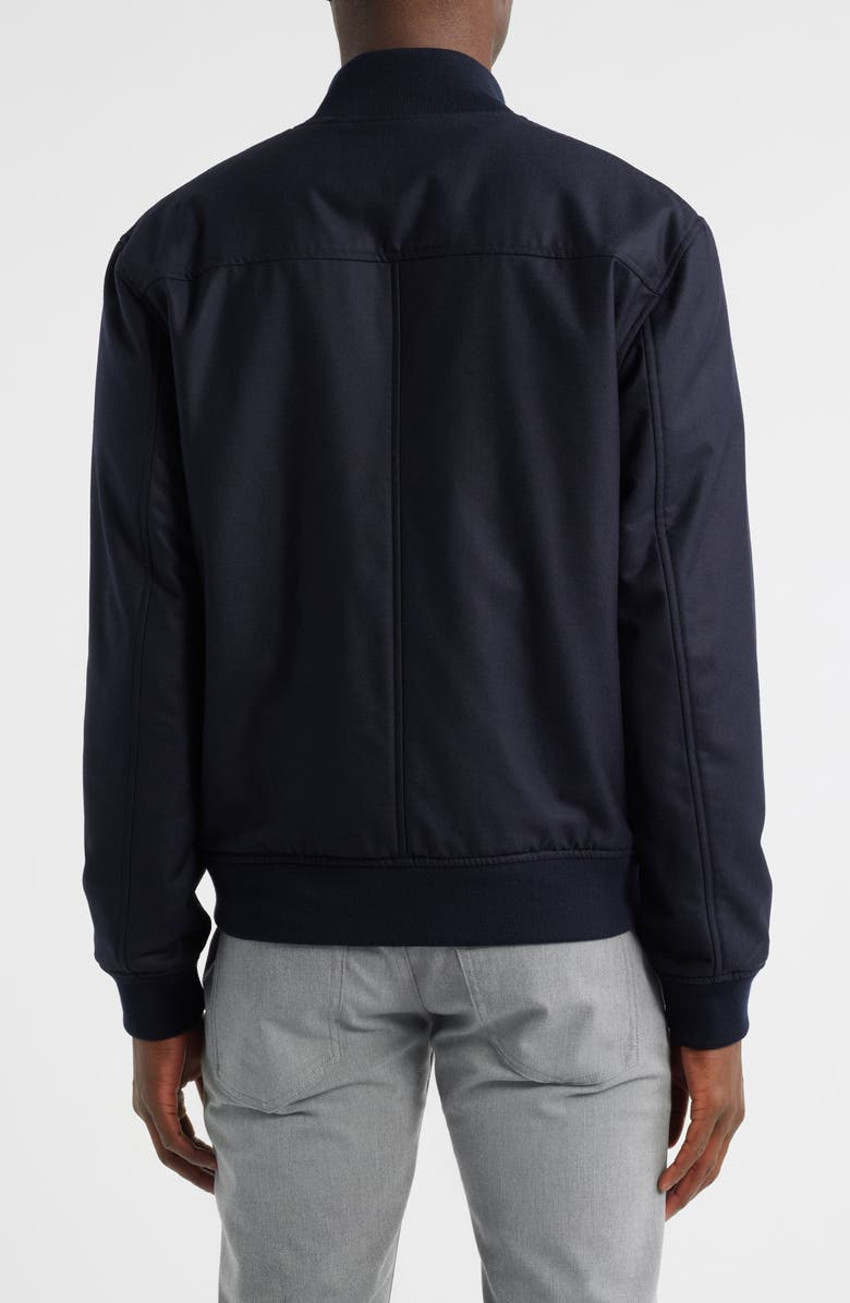 Emporio Armani Insulated Wool Jacket, Alternate, color, Solid Blue Navy