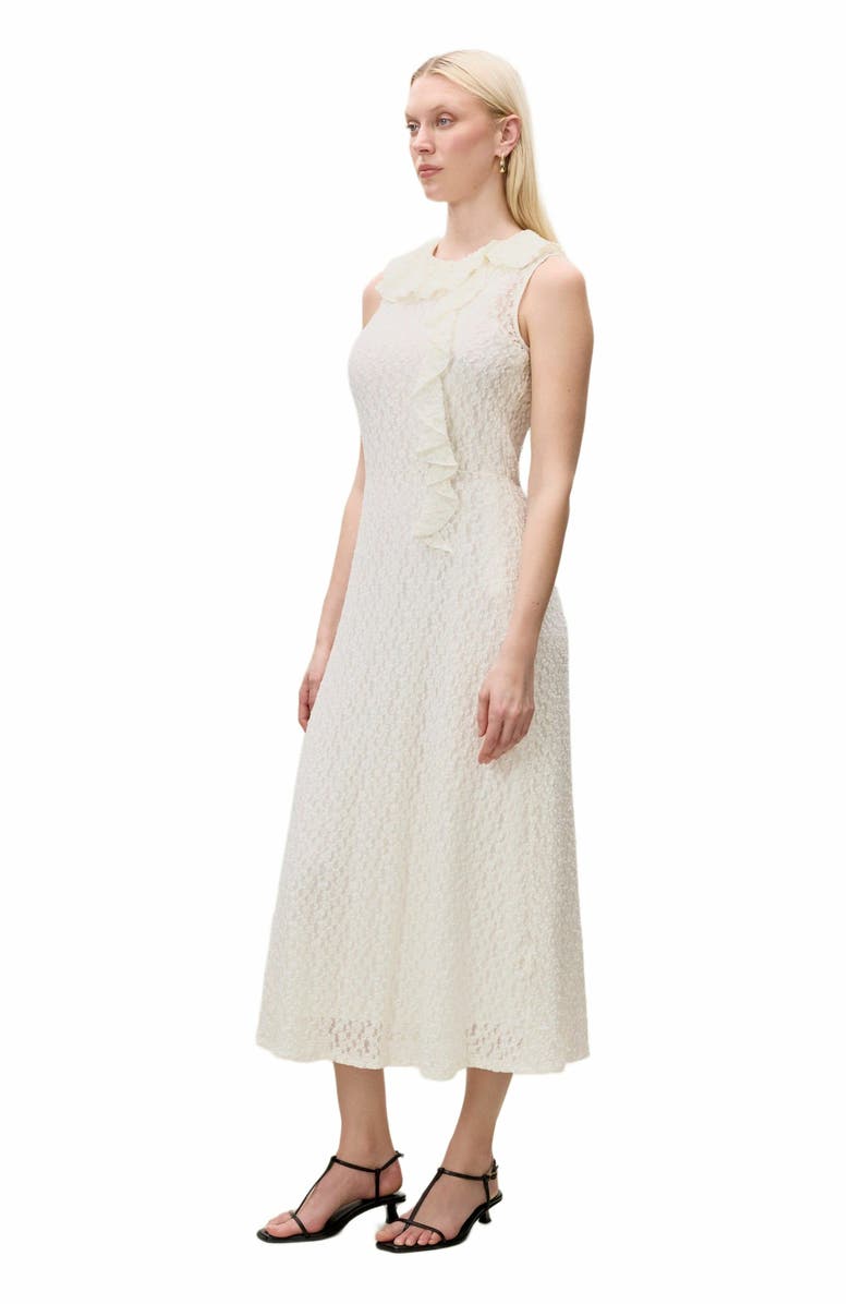 Rebecca Taylor Fiona Stretch Lace Dress, Alternate, color, White