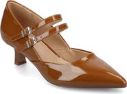 Journee Collection Carnation Kitten Heel Mary Jane Pump - Wide Width Available