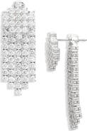Nadri Fringe Front/Back Earrings