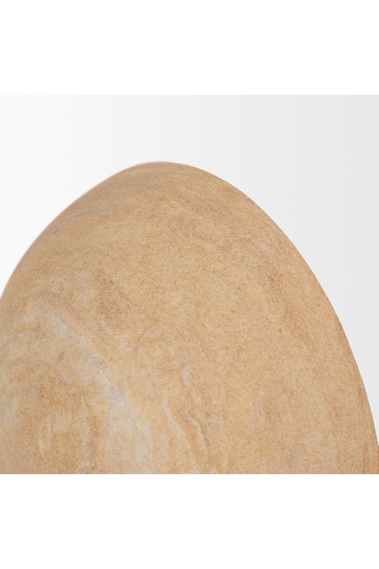 Rahmi Sandstone Orb Bookends, Alternate, color, Brown