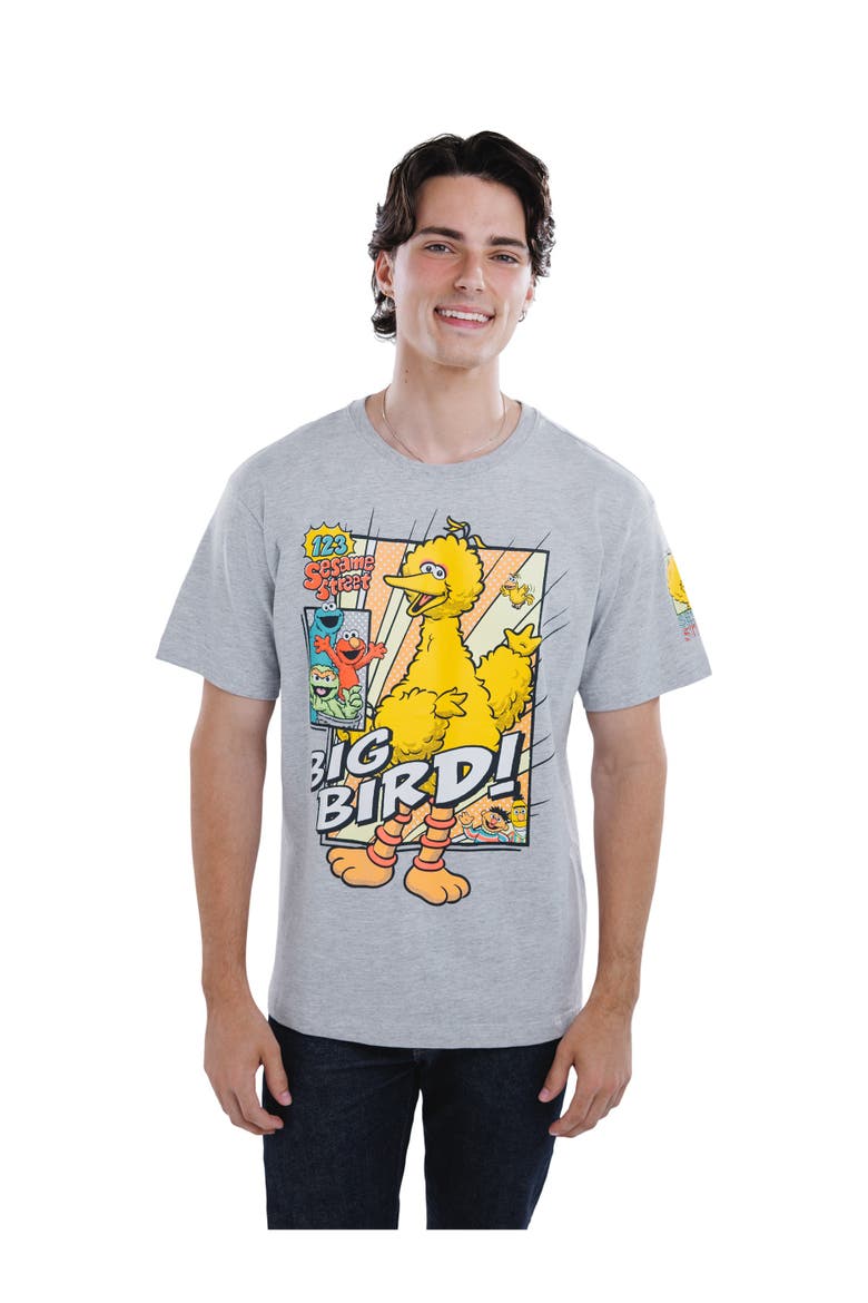 Crewneck Short Sleeve T-Shirt, Alternate, color, Heather Grey Sesame