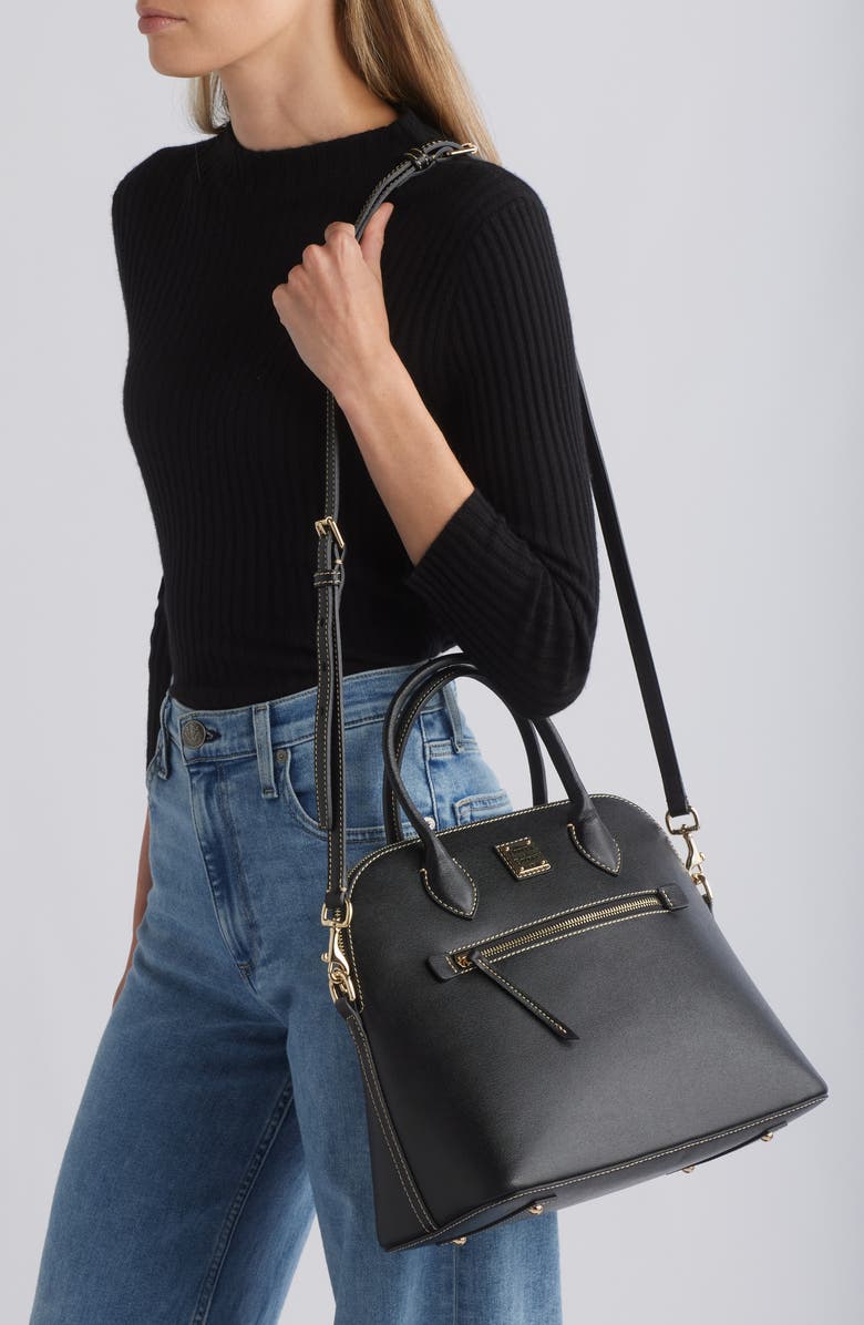 Dooney & Bourke Large Domed Satchel, Alternate, color,