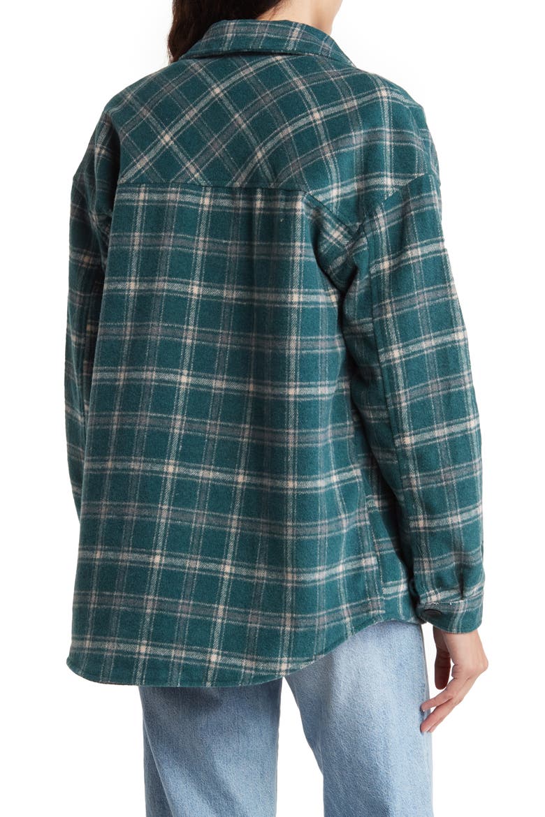 Shirt Jacket, Alternate, color, HUNTER GREEN PLAID