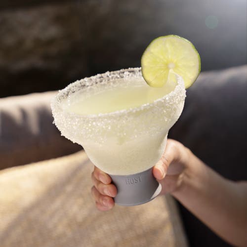 Host Glass Freeze Margarita Cooling Cup Set Of 2 In Gray
