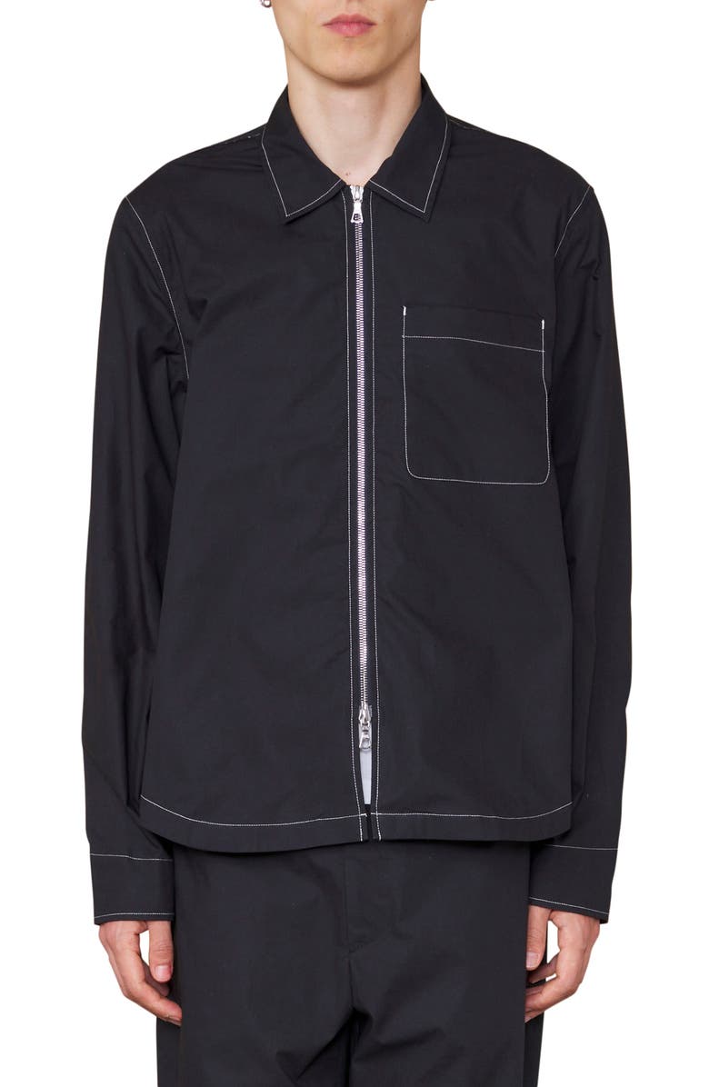 Officine Générale Malo Organic Cotton Poplin Jacket, Main, color, 