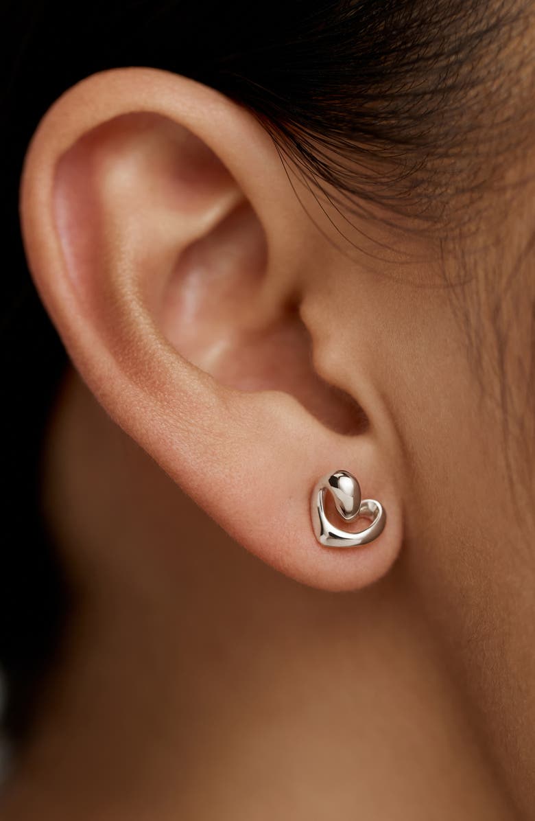 Monica Vinader Infinity Heart Stud Earrings, Alternate, color, 