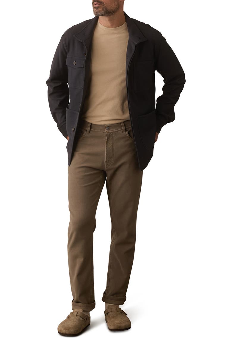 Comfort Terry Straight Leg Pants, Alternate, color, MEDIUM WASH