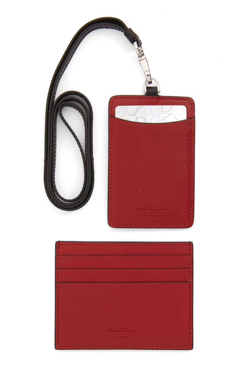 FERRAGAMO Salvatore Ferragamo Leather Gift Set, Alternate, color, 