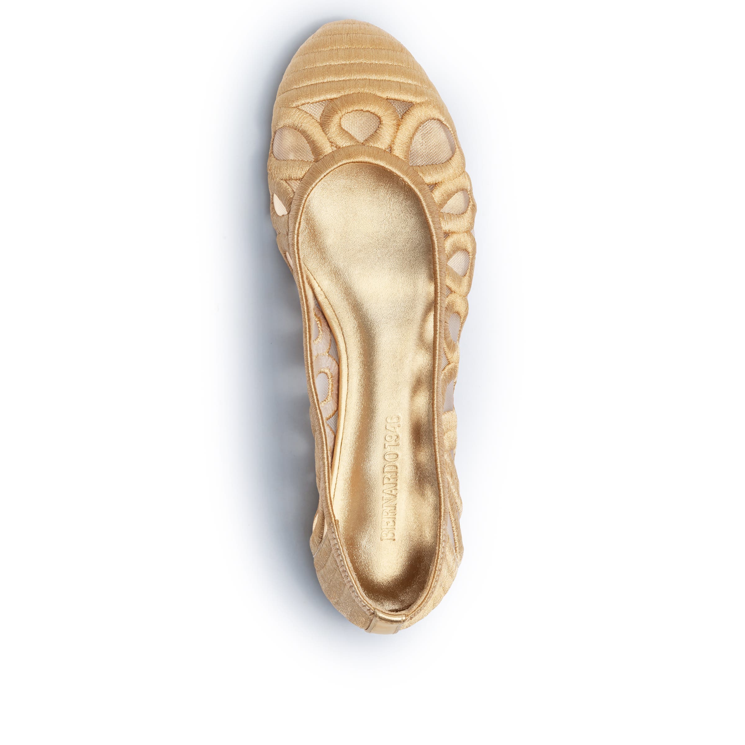 Costa Ballet Flat, Alternate, color, GOLD