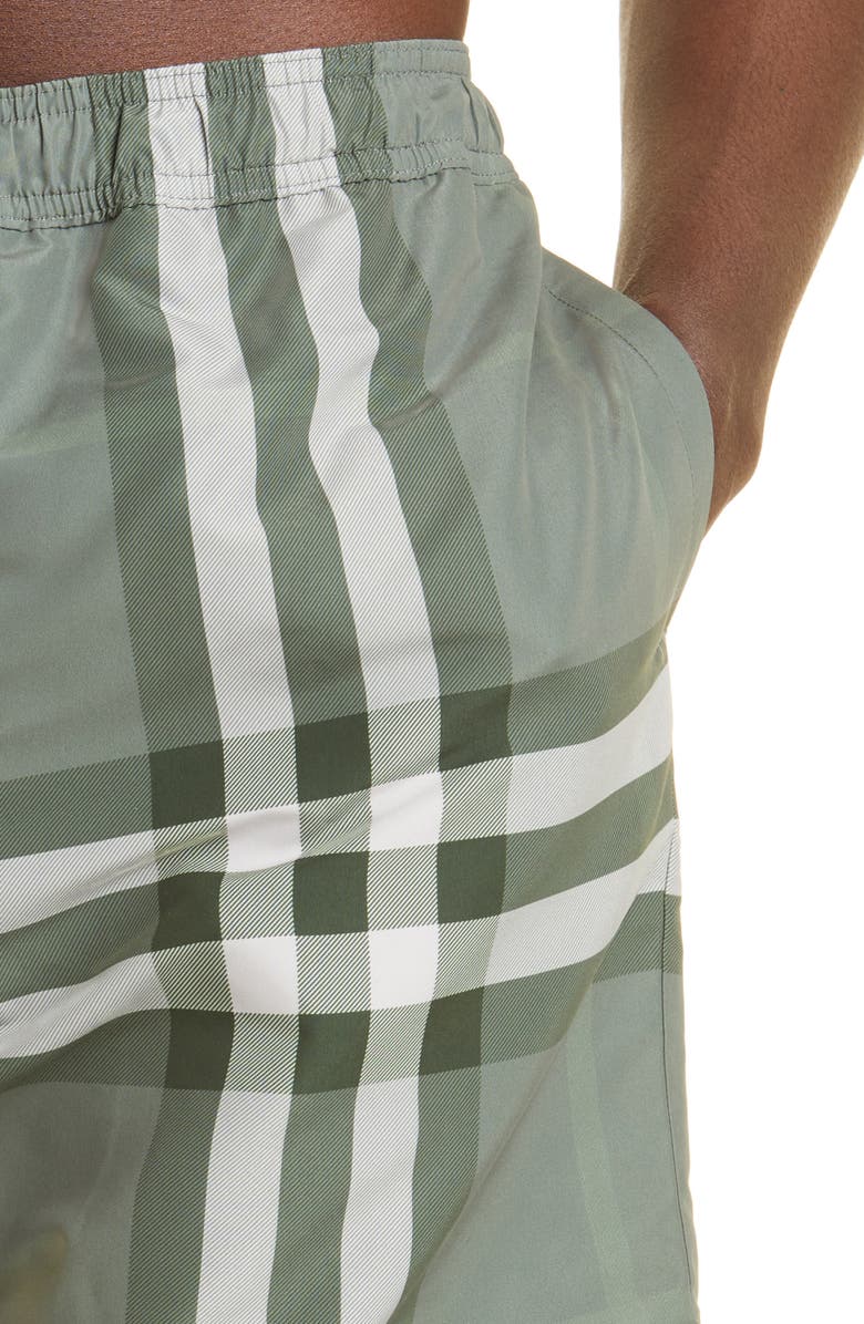 Burberry Men's Martin Check Swim Trunks, Alternate, color, 