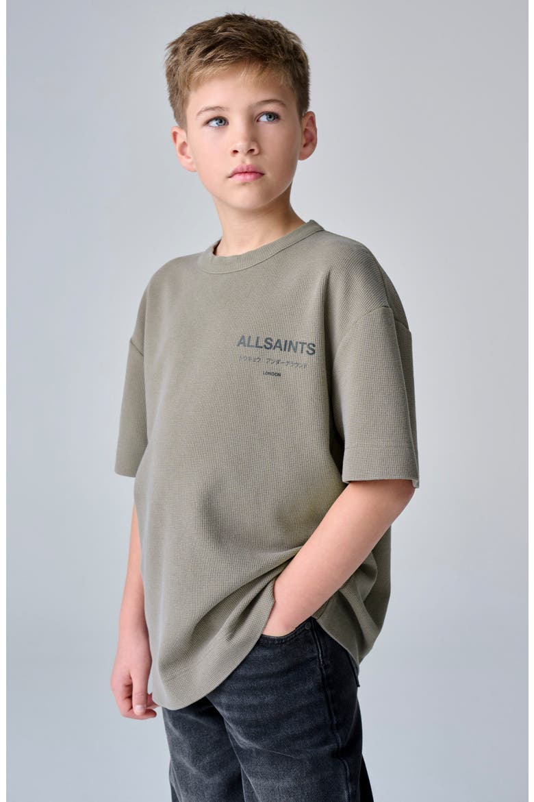 Kids' Underground Graphic Waffle T-Shirt, Alternate, color, GREEN