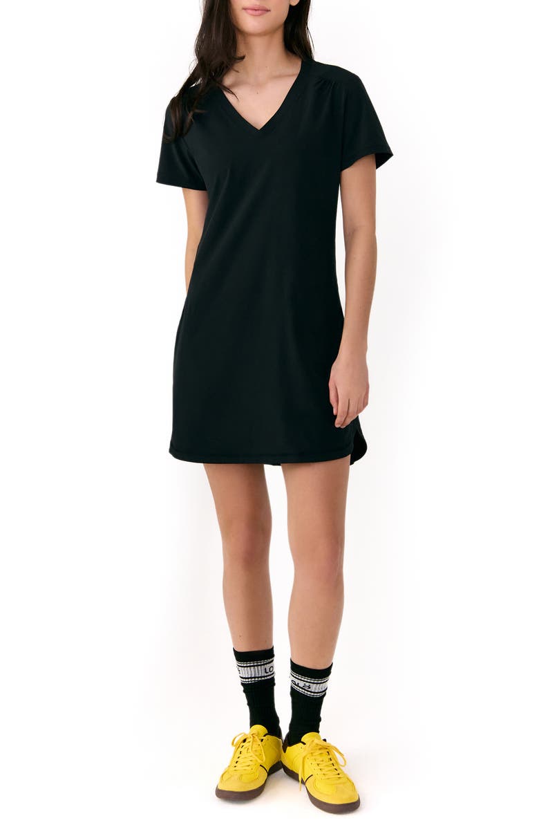 Lole Olivie V-Neck T-Shirt Dress, Main, color, 