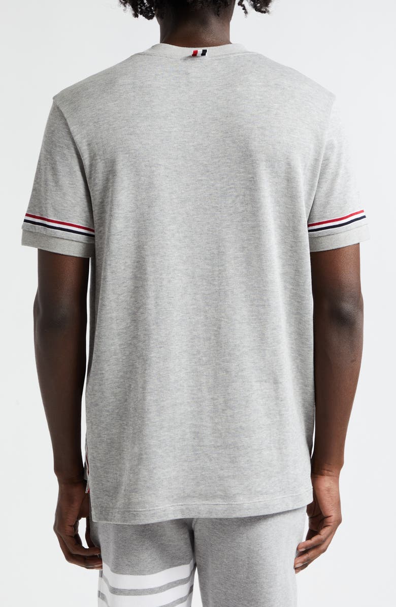 Thom Browne Stripe Sleeve Cotton T-Shirt, Alternate, color,