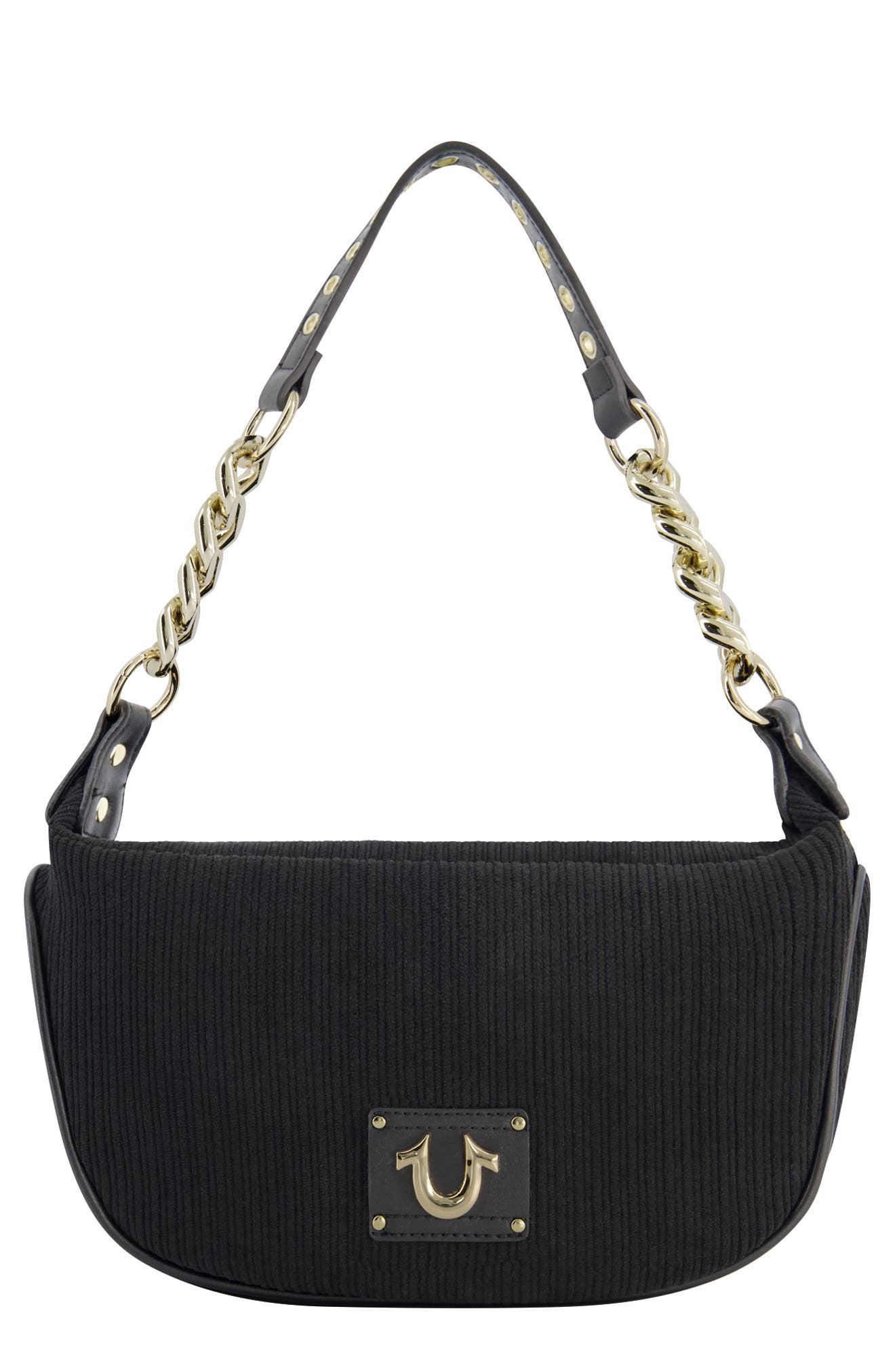 True Religion Brand Jeans Corduroy Chain Shoulder Bag