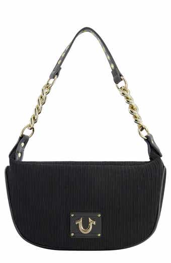 True Religion Brand Jeans Corduroy Chain Shoulder Bag