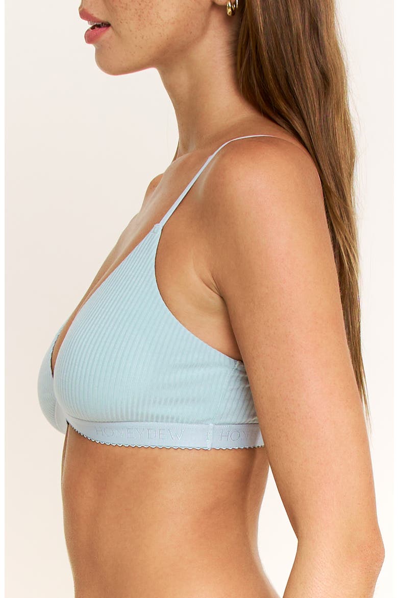 Emma Rib Bralette, Alternate, color, SEA MOSS