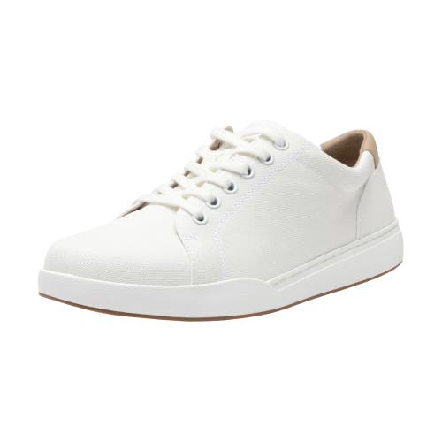 Abeo Encore Sneaker In White Canvas - Regular