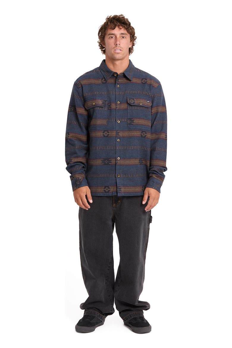 Offshore Flannel Shirt, Alternate, color, TRUE NAVY
