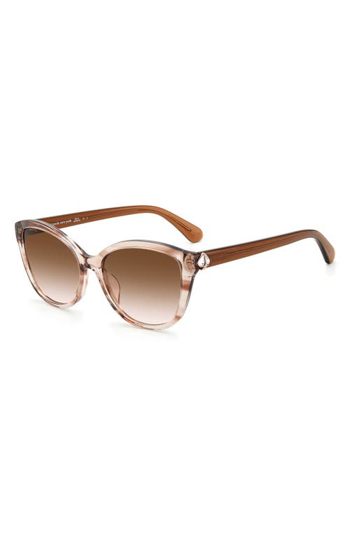 Kate Spade New York Hensley 55mm Cat Eye Sunglasses In Brown