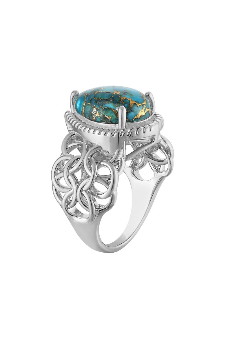 Turquoise Pear Statement Ring, Alternate, color, TURQUOISE